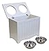A Pet Project Winter White MDF Large Pet Food Server and Storage Box - 20