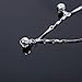 Fashon Women Silver Tone Jingle Bell Anklet Ankle Bracelet Chain 01