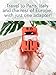 Universal Travel Adapter, European Travel Plug Adapter, UK Travel Adapter Type C and USB Ports,100-250V Output, International Travel Adapter in Red and White