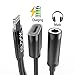 Alook iphone 7 adapter(Compatible with IOS10.3) , 2 in 1 Lightning Adapter and charger , 3.5mm Earphones Jack Cable for New iPhone 7/7 plus (Black)-No Music Control and Calling Function