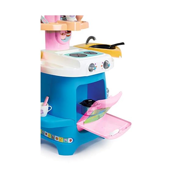 Smoby – Peppa Wutz Cooky Küche – Große Kinderküche mit viel Geschirr und Zubehör, mit Herd, Ofen, Spülbecken… – Bild 4