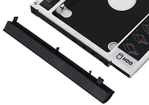 DY-tech 2nd HDD SSD Hard Drive Caddy for HP ProBook 6440b 6445b 6450b 6455b 6550b 6555b with Faceplate bezel + Mounting Bracket