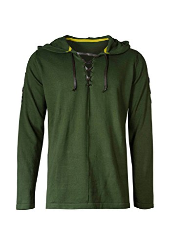 Musterbrand Zelda Men Knitted Hoodie Link Cape Green XL