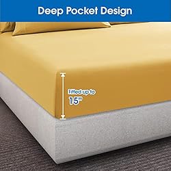 HOMEIDEAS King Size Bed Sheets - 6 Piece Set