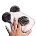 Aikeduo For IPhone6 6s case 4.7 Inch Bling luxury Cute Warm Handmade Panda Bear Furry Soft Rabbit Fur Hair Iphone 6 3d Case Cover (panda)
