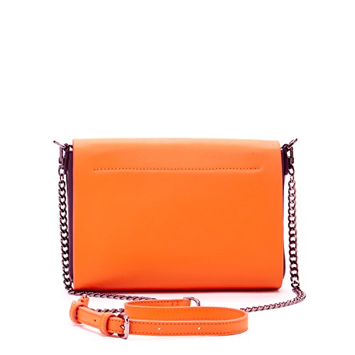 SUSU Leather Crossbody Purses Orange Leather Crossbody Bags For Women’s