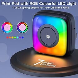 Mini Printer Sticker Printer Print Pod with 6 Rolls