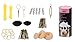 Bundle Monster 9in1 Fashion Hair Design Styling Tools Accessories Kit- Bun Maker, Roller, Braid Twist, Elastics, Pins for BLONDE Hair Color