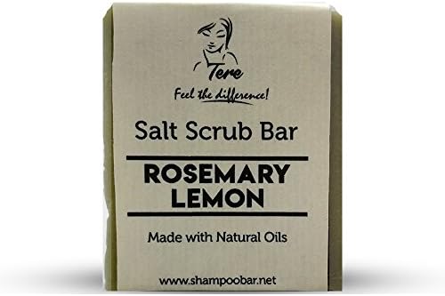 Salt Scrub Bar - Rosemary Lime - Natural Scrub Soap - Infused Herbs - Salt Exfoliating Soap - SLS Free Soap - Natural Ingredients