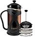 KONA French Press Coffee Maker With Reusable Stainless Steel Filter, Large Comfortable Handle & Glass Protecting Durable Black Shell primary