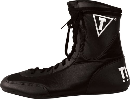 TITLE Lo-Top Boxing Shoes, 8, BK