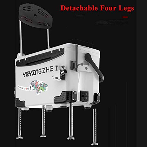 Mopoq 36L Angeln Box mit Multifunktions Beine Vertikal Angeln Eimer mit Verstellbarer Rückenlehne abnehmbaren Beinen… – Bild 6