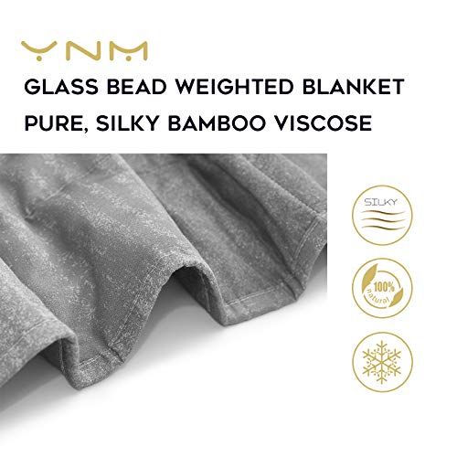 YnM Bamboo Weighted Blanket â€” 100 Cooling Bamboo Viscose OekoTex