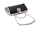 ULG Women's Luxury Shoulder Wristlet Dinner Bag Bling Rhinestone Crossbody Handbag Chain Clutch Purse for Wedding Evening Party 8.5''