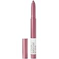 Maybelline Super Stay Ink Crayon Lipstick Makeup, Precision Tip Matte Lip Crayon with Built-in Sharpener, Longwear Up To 8Hrs, Seek Adventure, Warm Pink, 1 Count