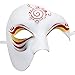 Phantom of The Opera Mask DIY White Mask Half Face Venetian Masquerade Mask for Halloween Mardi Gras