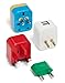 Flight 001 5-in-1 Travel Adapter with Dual USB Charger, Multi, One Size