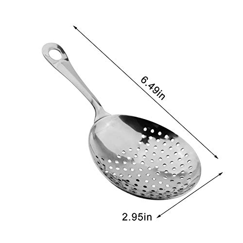 Julep-Sieb Bar Cocktail Sieb Strainer Edelstahl Cocktail Sieb Löffel Barsieb für Hause Oder Gewerbliche Bar Edelstahl… – Bild 2