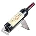 Wine Rack, Newness Modern Stainless Steel Tabletop Single Bottle Wine Rack, Serving Wine Bottle Rack Display Stand for Home Decoration