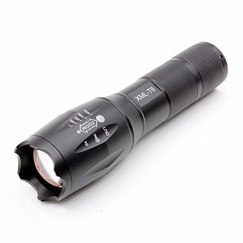 Happycamping T6 2800 Lumens Zoomable Flashlight ï¼ˆBatteries Not Includedï¼‰