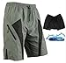 Outdoor Manager-Men Cycling MTB Bike Shorts Loose-fit Liner Coolmax Padded Short