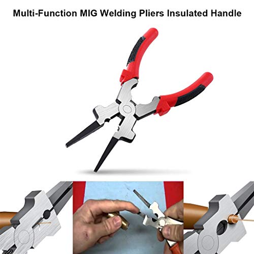 jiumoji Multi Purpose MIG Welding Pliers/Pincers Quality Carbon Steel Insulated Handle 210mm