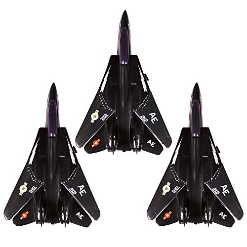 Narwhal Novelties Die Cast Pullback Fighter Jet Collection; (12) Toy Airplanes Per Order