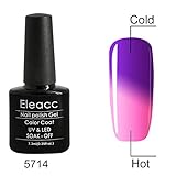 Eleacc Temperature Changing Colour Nail Lacquers Soak Off UV LED Gel Polish Gelpolish 7.3ml (5714)