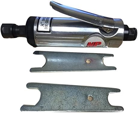NP Tools 1/4" Air Pneumatic Powered Straight Die Grinder with 2 Spanner Wrench