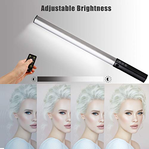 YOUKOYI-Handheld-Light-Photography-Portable-LED-Video-Light-Wand-with-Carrying-Bag-IR-Remote-Control-and-USB-Rechargeable-6-Brightness-Levels-and-2-Colors-Temperatures