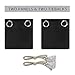 BGment Black Blackout Curtains for Bedroom - Grommet Thermal Insulated Room Darkening Block Out Curtains for Living Room, Set of 2 Panels, 52 x 63 Inch