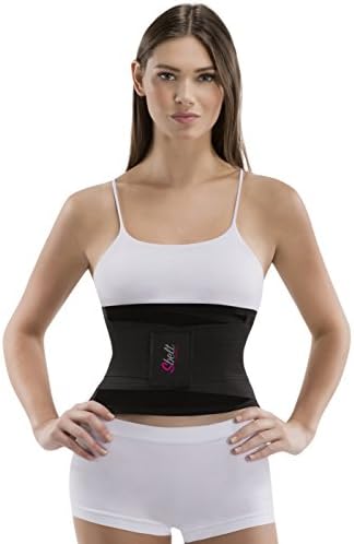 Sbelt Women’s Waist Trainer Shapewear Belt – Slimming Body Shaper for an Hourglass Shape (Black, Large/X-Large)