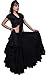 Wevez Women's Gypsy 25 Yard Solid Color Cotton Skirt