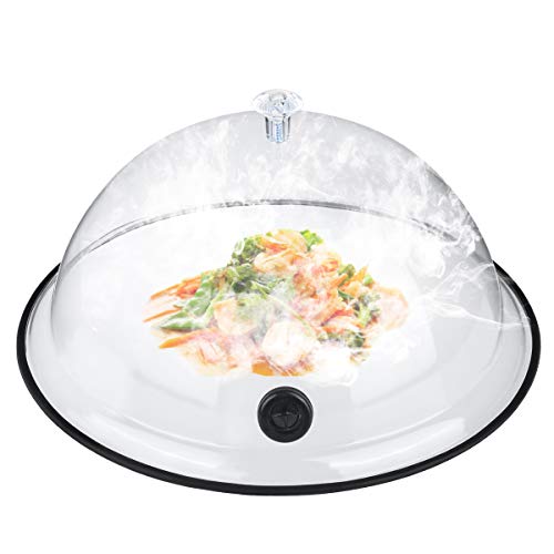 TMKEFFC Smoking Cloche Dome Cover 10 inch Lid for Smoke Infuser Specialized Accessory for Smoker Gun Smoking Infusion Plates, Bowls and Glasses, Transparent