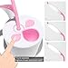 IEGROW Study Desk Lamp for Girls, Flexible USB Touch LED Lamp with 3 Level Dimmer and Plant Pencil Holder （Pink）