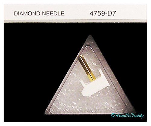 TURNTABLE NEEDLE FITS SHURE M44 N44 M44-7 M44MR M55 M80 N44 N44-7 759-D7 WHITE