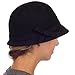 Sakkas Sally Vintage Style Wool Cloche Bucket Winter Hat with Bow Accent