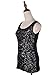 Anna-Kaci Womens Sparkle & Shine Glitter Sequin Embellished Sleeveless Round Neck Tank Top, Black, XX-Large