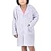 Kids Lab Coat for Unisex Kid Scientists Role Play Costume Halloween Pretent Dress-up Set (Small, White)