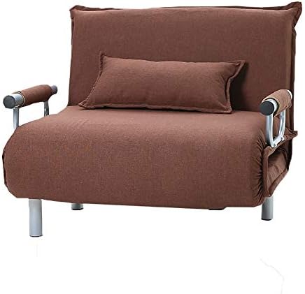 Lazy Sofa Chairs YXX Heavy Duty Folding Floor Couch Bed with Armrests & Pillow for Living Room & Bedroom (Color : A)