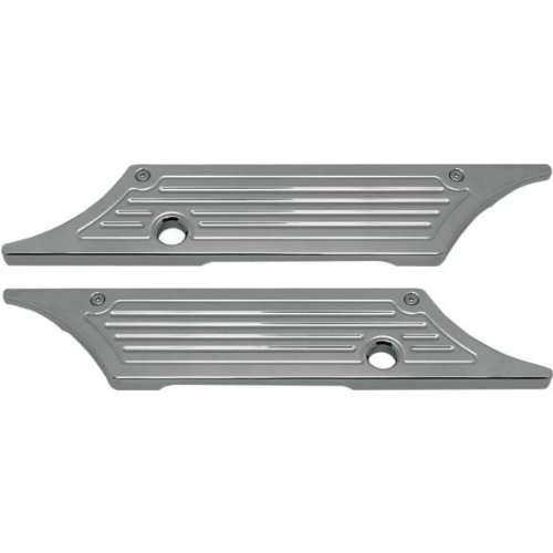 Pro-One Performance Saddlebag Latch Covers - Chrome - Ball-Milled PO104720