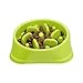 Dog Bowls Slow Feeder Fun Interactive Anti-Choke Pet Bowl Non-Slip Drink Water Bowl Healthy Food Bowl Bloat Stop Happy Foraging Bowl (Green)