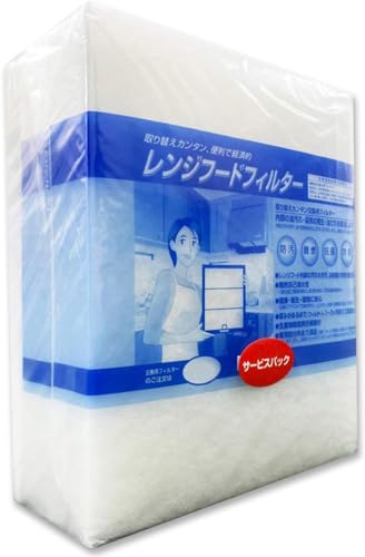 グッドハウス 換気扇フィルター 難燃性混合繊維タイプ 交換用フィルター R枠用 サービスパック 12枚[295mm×340mm枠用] レンジフードフィルター商品画像