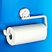 DeHub Suction Hooks,Wall Mounted kitchen Paper Holder Super Suction Cup Kitchen Towel Suction Hanging Toilet Paper Holder Without Nail(For Kitchen Toilet paper frame) (Kitchen paper holder)