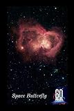 60 Nasa Space Butterfly: 119 Seiten Schreibheft, Notizbuch, Skizzenblock Dotgrid (German Edition) by Guido Gottwald