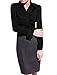 Allegra K Women Single Breasted Long Sleeves Ruched Front Shirt XS Black