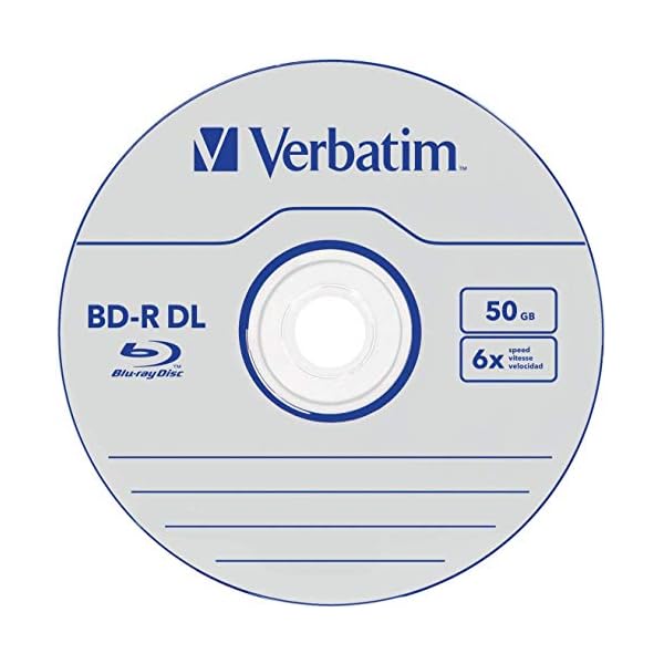 Verbatim BD-R Dual Layer Blu-ray Rohlinge 50 GB, Blu-ray-Disc mit 6-facher Schreibgeschwindigkeit, mit Kratzschutz, 5er-Pack Jewel Case, Blu-ray-Disks für Video- und Audiodateien – Bild 3