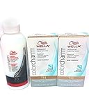 Wella Color Charm T11 Lightest Beige Blonde 2-Pack with CC Cream 20 Developer 3.6 oz. - COMBO DEAL!