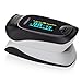 MeasuPro Instant Read Digital Pulse Oximeter, Oxygen Sensor and Pulse Rate Monitor with Carry Case and Lanyard CE, FDA Approved