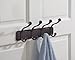 iDesign York Lyra Steel Wall Mount 8-Hook Storage Rack - 12.75
